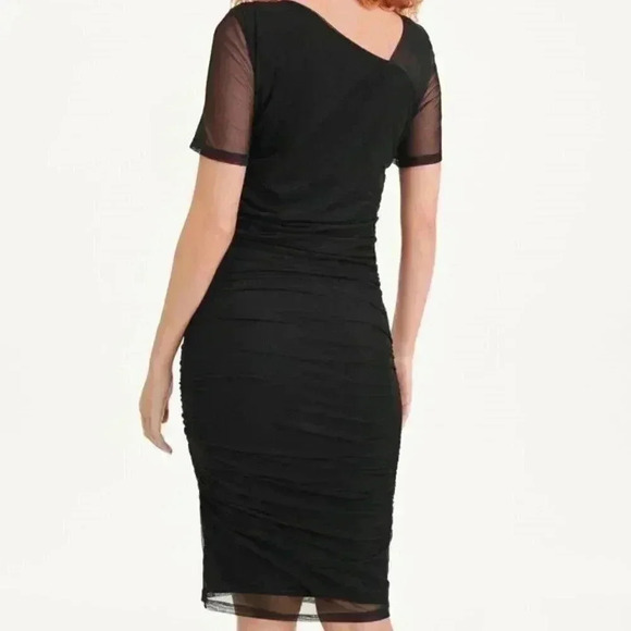 DKNY Short Sleeve Mesh Dress - Picture 2 of 5